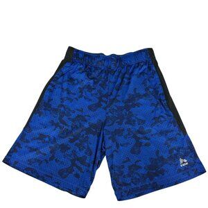 RBX Mens Blue Camo Performance Athletic Shorts W/ Elastic Waistband Size L
